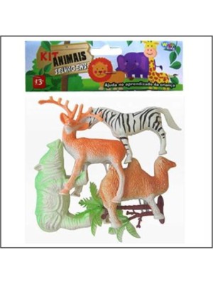 KIT ANIMAIS SELVAGENS C/7 PCS