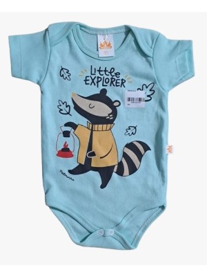 BODIE MANGA CURTA ESTAMPADO UN. PALMINHA CONFECCOES