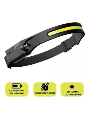 LANTERNA SINALIZADORA DE LED PARA BICICLETA 350 LUMENS RECARREGAVEL UN. GP6