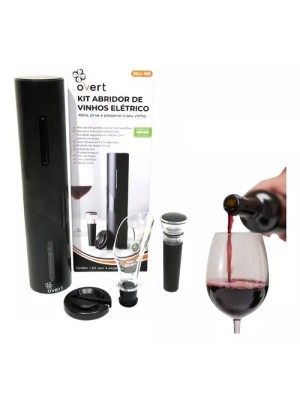 SACA-ROLHA ELETRONICO PARA KIT 4PCS GARRAFA DE VINHO A PILHA UN. GP6