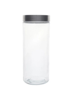 POTE DE VIDRO COM TAMPA 8X20CM UN. MADO