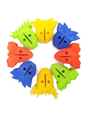 PRENDEDOR DE PLASTICO C/8PCS 4,5CM UN.