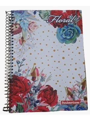 CADERNO UNIVERSITARIO 160FLS CD FLORAL10X1 UN.