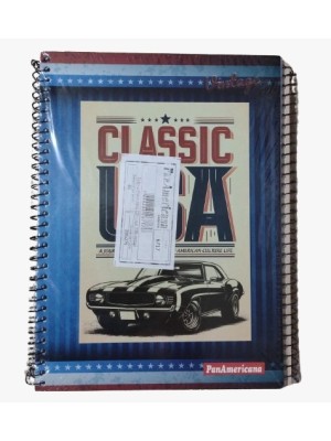 CADERNO UNIVERSITARIO 80FLS CD VINTAGE 1X1 UN.