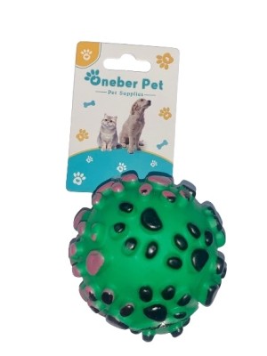 BOLA 6CM DE BORRACHA PET SORTIDO UN. GM GOLD