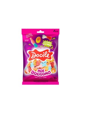 BALA DE GOMA MIX AZEDINHAS E DOCINHAS 190G UN. DOCILE