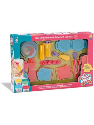 Kit 4 Massinhas Com Acessórios Café Da Manhã Diver Massa