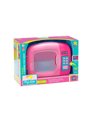 Brinquedo My Little Collection Microondas Infantil Rosa Menina