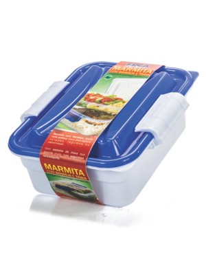 MARMITA C/TRAVA 18,3X14X6,5CM UN.