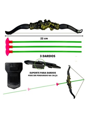 Conjunto de Arco e Flecha Infantil Ultra Mira Arco Infantil Ambidestro