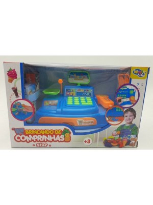 CAIXA REGISTRADORA CALCULADORA C/LUZ E SOM STAR UN. WELLMIX