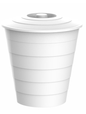 CESTO DE PIA CONICO 6L BRANCO UN.