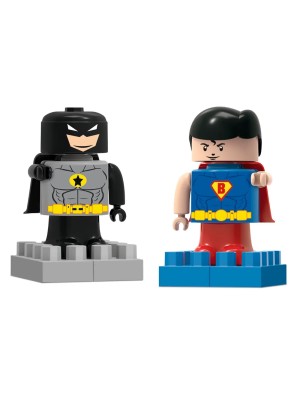 DUPLA BONECOS BLACK BLOCZ + SUPER BLOCZ UN. ZUCATOYS