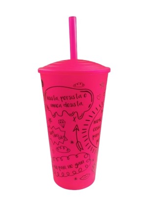 ECO COPO STRAW SORTIDO DECORADO UN. ALBRAPLAS