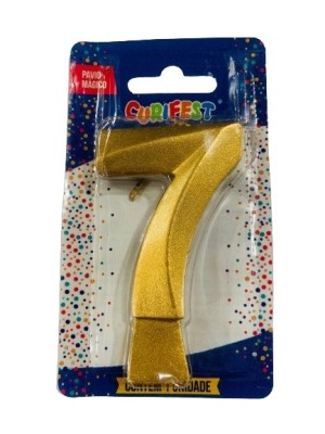 VELA CONCEPT METALLIC DOURADA N 7 - (4565) UN. CURIFEST