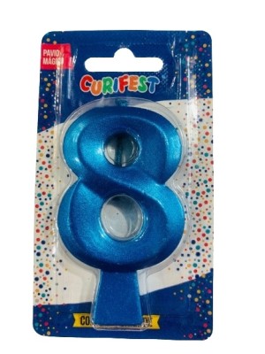 VELA CONCEPT METALLIC AZUL N 8 - (4556) UN. CURIFEST