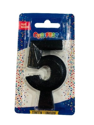 VELA CONCEPT METALLIC PRETA N 5 - (4603) UN. CURIFEST