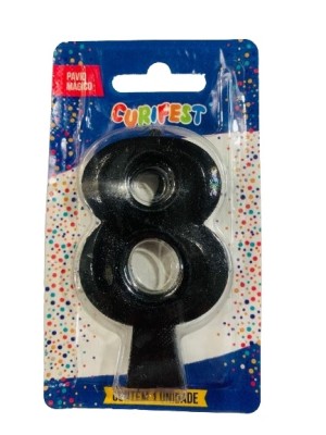 VELA CONCEPT METALLIC PRETA N 8 - (4606) UN. CURIFEST