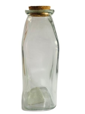 POTE DE VIDRO COM ROLHA 200ML UN. ALIANÇA