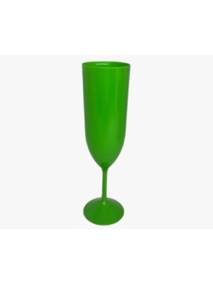 TAÇA ESPUMANTE 180ML CONJUNTO 6PCS VERDE UN. UAUPLAS