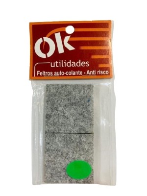OK FELTRO 40X40MM QUADRADO C/4 UN.