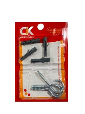 GANCHOS G E 4 BUCHAS 6MM KIT C/8 UN.