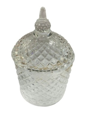 BOMBONIERE DE VIDRO PARA DECORACAO 14X10CM UN. TOP IMPORTADORA