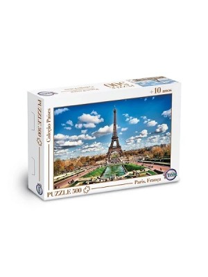 Jogo Quebra Cabeça Paris França Puzzle Torre Eiffel 500 Peças Colecao Paises