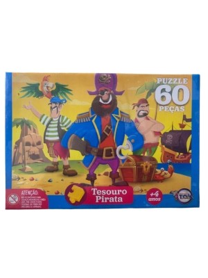 QUEBRA CABECA TESOURO PIRATA 60PCS UN. TOIA BRINQUEDOS
