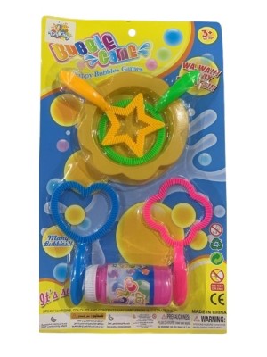 CONJUNTO LANCA BOLHA DE SABAO C/ ACESSORIOS DE PLASTICO UN. MOHNISH IMPORTS