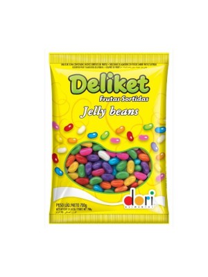 Bala Deliket Frutas Sortidas 700g Macia e Saborosa Embalada Individualmente Ideal para Festas, Lembrancinhas, Eventos e Consumo Diário