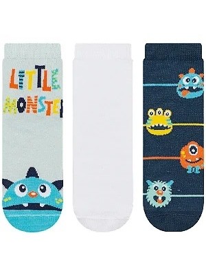 MEIA SOQUETE INFANTIL 3PARES 23-26 UN. CIA DA MEIA