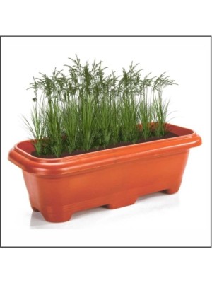 FLOREIRA 950ML MARROM DE PLAST. UN.