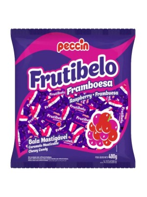 Bala mastigável sabor de framboesa 400G