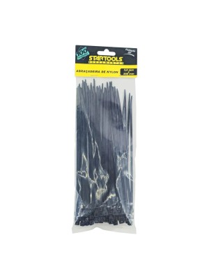 ABRACADEIRA NYLON PRETA 3,6X250MM PCT C/100 UNDS