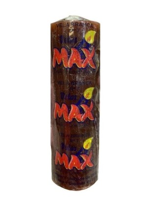 VELA N 7 MARROM 255G UN. VELAS MAX