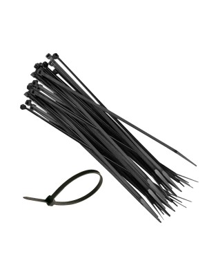 ABRACADEIRA NYLON PRETA 2,5X100MM UN.