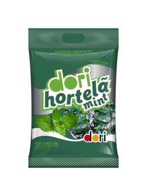 Bala Hortelã Mint 100g Embaladas Individualmente Doces Refrescantes Sabor Hortelã para Consumo Diário, Festa e Revenda