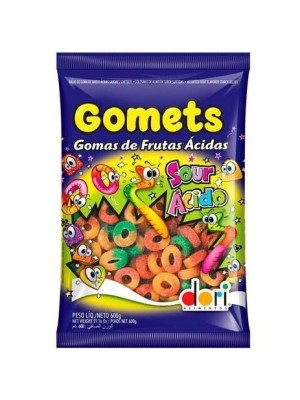 GOMETS GOMA FRUTAS ACIDAS 600G UN.