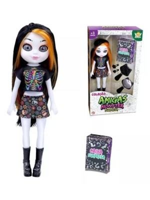 COLECAO AMIGAS MONSTERS SURPRESA BRANCA 23X41X10CM UN.