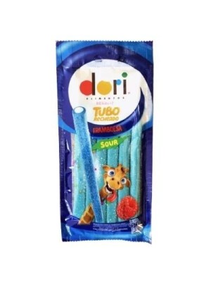 REGALIZ TUBO RECHEADO SABOR FRAMBOESA AZEDO 44G UN.