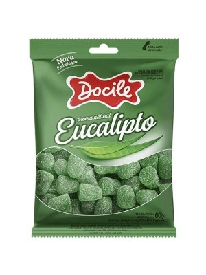 BALA DE GOMA MINI EUCALIPTO 70G UN. DOCILE