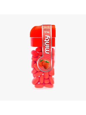 PASTILHA MINI MINTY 14G SABOR MORANGO UN.