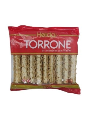TORRONE DE AMENDOIM COM WAFFER 150G UN. HELDA