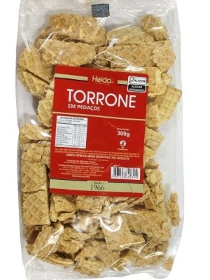 RETALHOS DE TORRONE 300G UN. HELDA