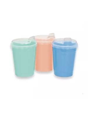 Kit Copo Infantil Chuquinha Bico 2 Peças Colorido 250ml