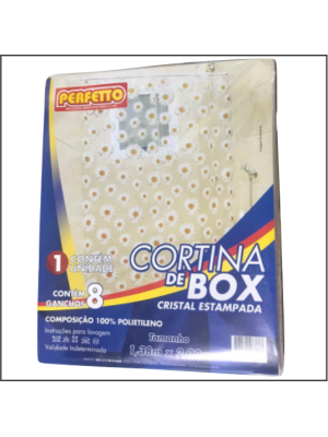 CORTINA DE BOX CRISTAL ESTAMPADA 1,38X2MT