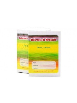 CADERNETA ARMAZEM 20FLS 1/8