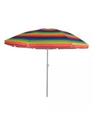 Guarda-Sol de Oxford 200cm Dobrável com Haste Metálica Reforçada para Praia, Piscina e Jardim – Proteção Solar e Alta Durabilidade