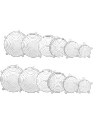 TAMPAS MULTIUSO DE SILICONE 6PCS UN. CASCAVEL